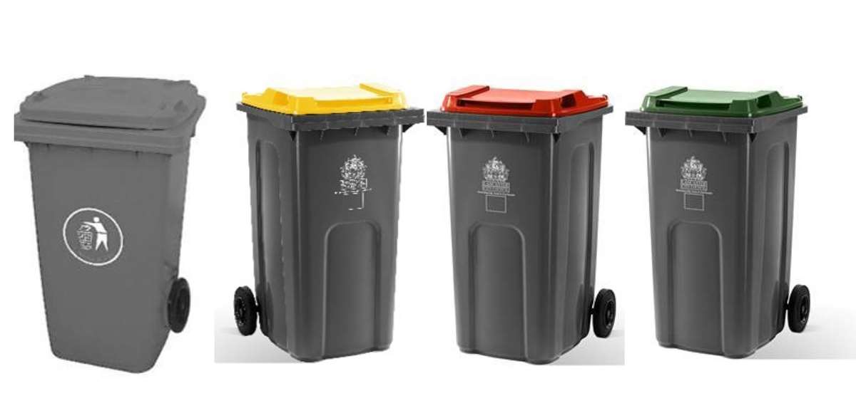 Wheelie bins are now available for household recyclables