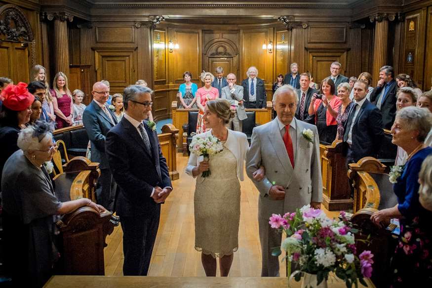 Wedding ceremony in the Council Chamber
