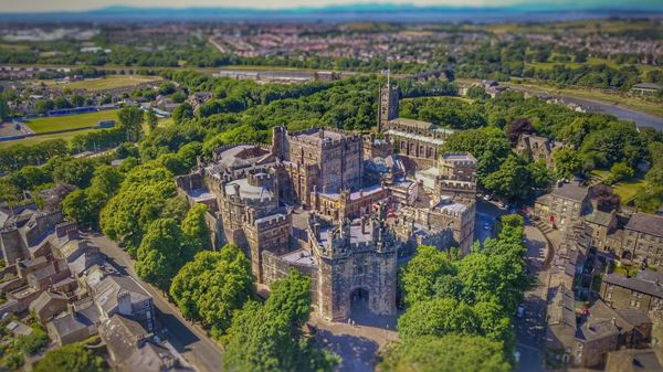 Lancaster Castle aerial view