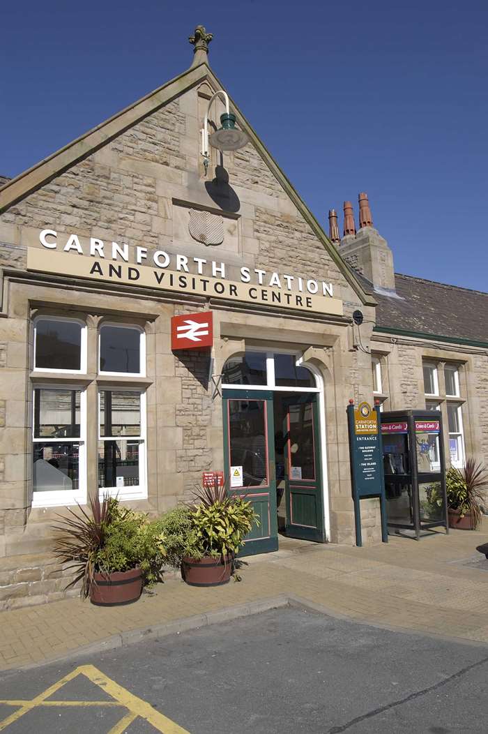 Carnforth railway station, part of the Bentham line