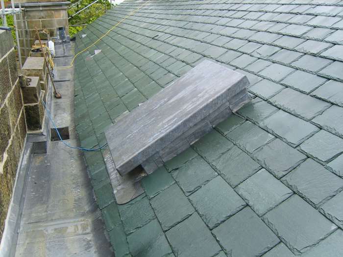 Newly slated roof (Westmorland Green)