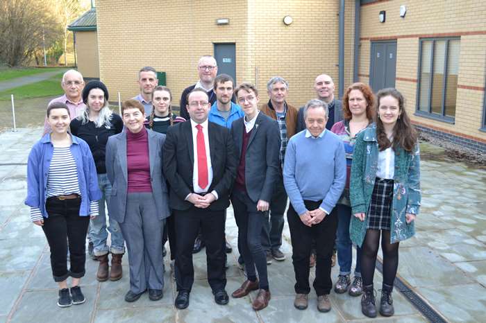Members of the Climate Change Cabinet Liaison Group at the inaugural meeting, which was held at Salt Ayre Leisure Centre