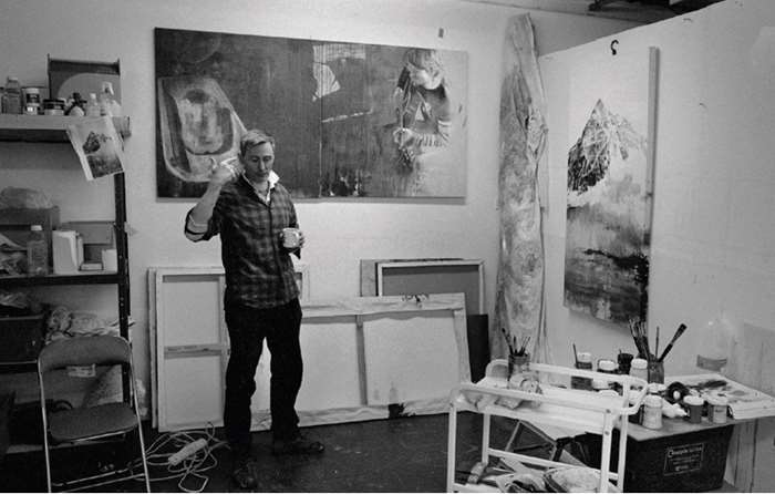 Andy Farr at work in his studio
